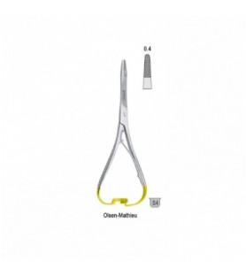 Falcon-Grip Needle holder with scissors Olsen-Mathieu 140mm TC