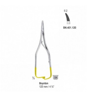 Falcon-Grip Needle holder Boynton curved 120mm TC