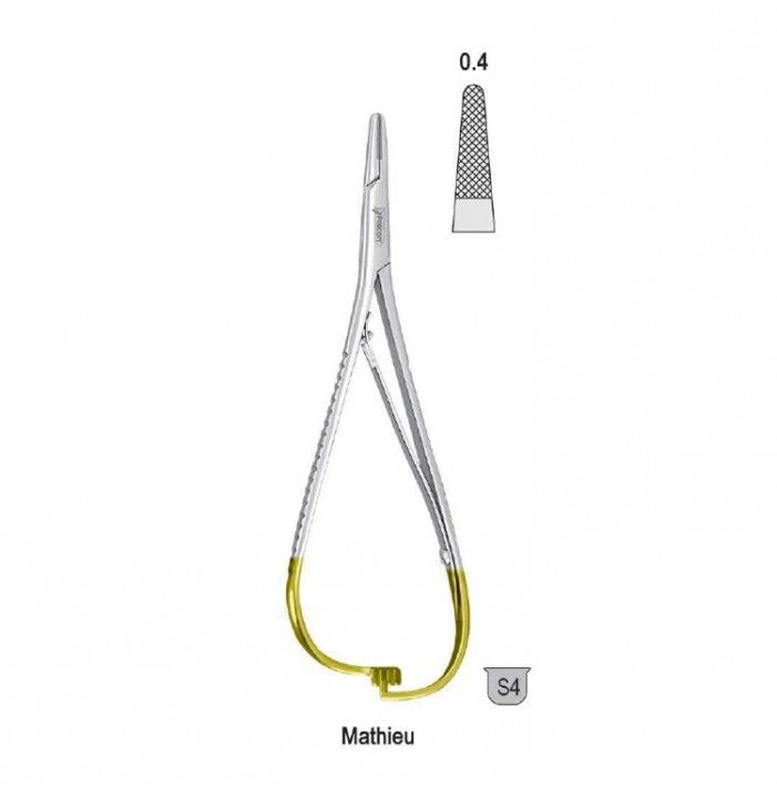 Falcon-Grip Needle holder Mathieu 140mm TC