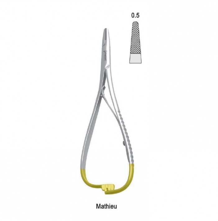 Falcon-Grip Needle holder Mathieu Standard 140mm TC