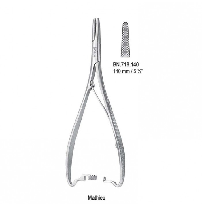Needle holder Mathieu Reverse 170mm