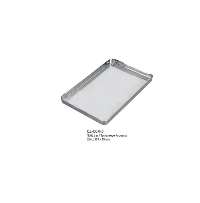 Solid tray only 284x183x19mm
