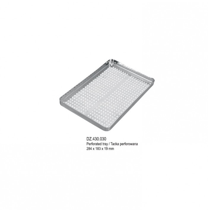 Perforated tray only 284x183x19mm