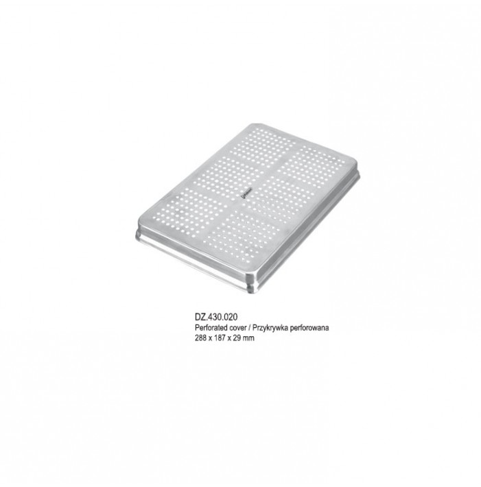 Perforated cover only 288 x 187 x 29 mm