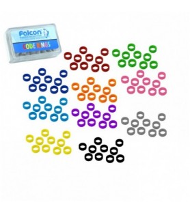 Color code ring silicone regular light blue (Pack of 50 pieces)