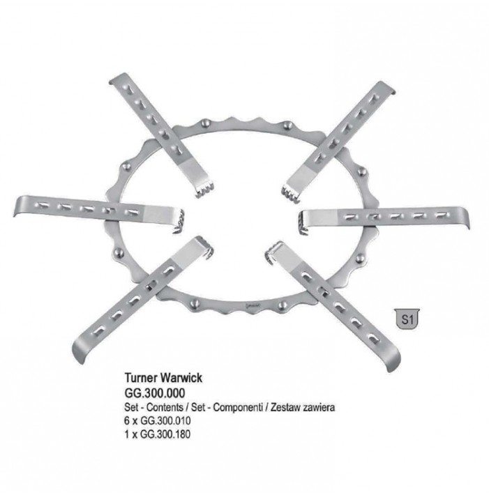 Retractor SR urological Turner Warwick frame only 180x140mm