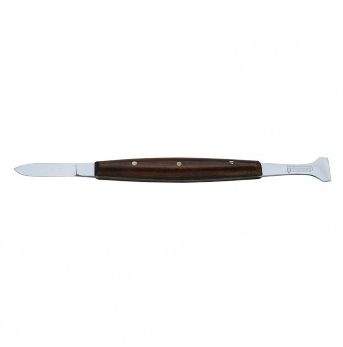 Nóż do gipsu dwustronny Sacks, uchwyt drewniany 180mm