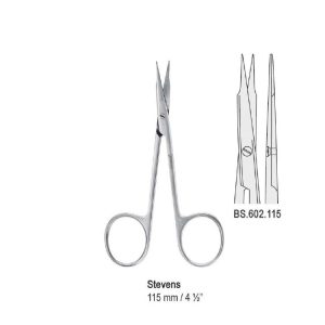Nożyczki Stevens ostro-ostre proste 115mm