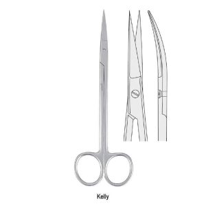 Nożyczki Kelly zagięte 180mm