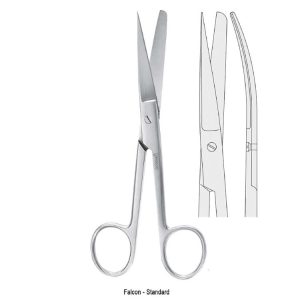 Nożyczki Falcon-Standard chirurgiczne tępo-ostre zagięte 185mm