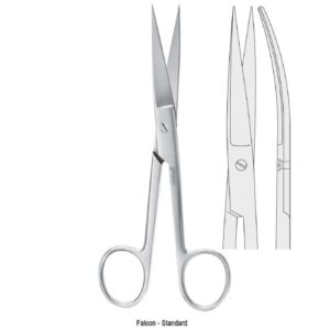 Nożyczki Falcon-Standard chirurgiczne ostro-ostre zagięte 120mm