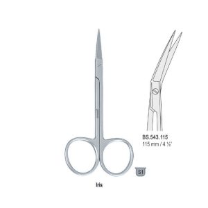 Nożyczki Iris kątowe 115mm