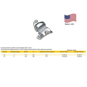 Deluxe Rurka podwójna zamienna do zgrzewania .018 dół prawy z tubą do wyciągu zewnątrzustnego