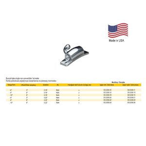 Deluxe Rurka pojedyncza niezamienna do zgrzewania .018 góra lewa T -0° O 8°