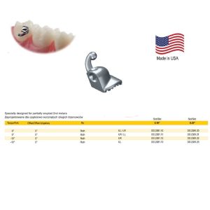 Deluxe Rurka Mini pojedyncza niezamienna do przyklejania .022 góra prawa