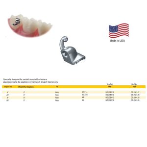 Deluxe Rurka Mini pojedyncza niezamienna do przyklejania .022 dół lewy