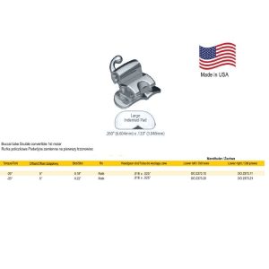 Deluxe Rurka podwójna zamienna do przyklejania .018 dół lewy