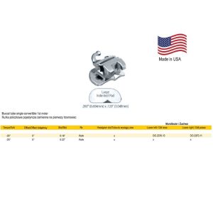 Deluxe Rurka pojedyncza zamienna do przyklejania .022 góra lewa