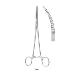 Kleszczyki naczyniowe Birkett zagięte 200mm