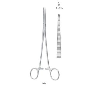 Kleszczyki naczyniowe Fraser-Kelly zagięte 185mm