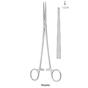 Kleszczyki naczyniowe Denis Browne zagięte na bok 220mm