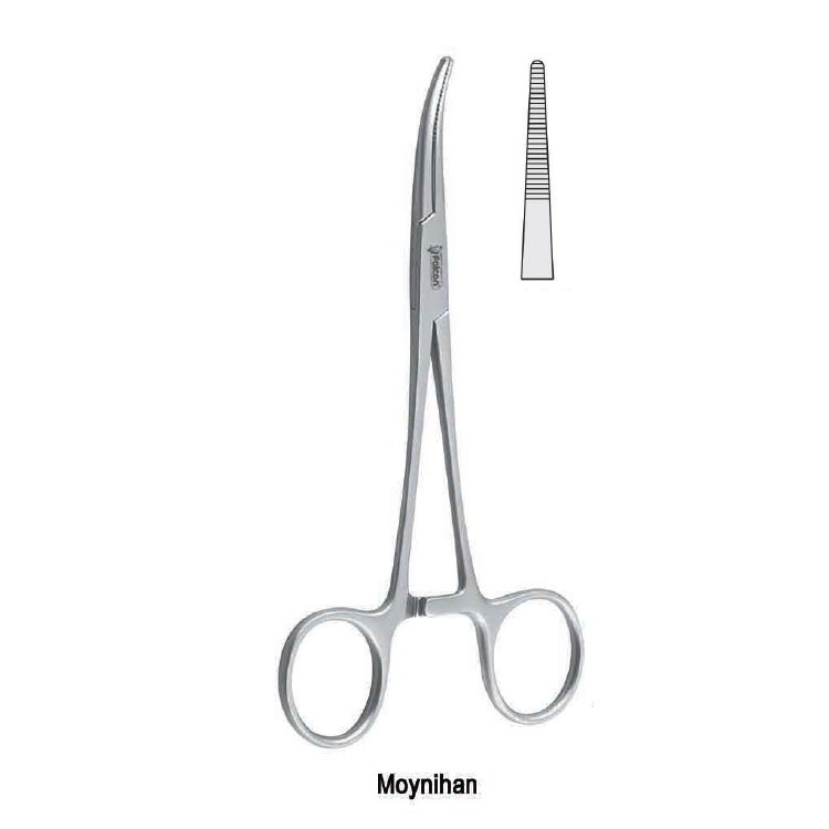 Kleszcze Herrick do szypuły nerkowej wygięte 230mm