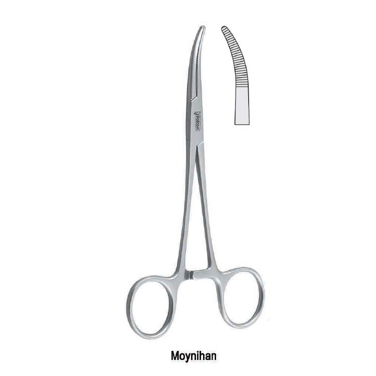 Kleszcze Desjardins do dróg żółciowych zagięte 220mm