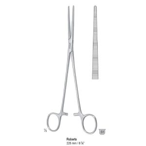 Kleszczyki naczyniowe Crile-Rankin zagięte 160mm