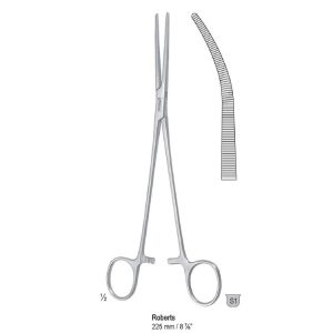 Kleszczyki naczyniowe Christophe proste 160mm