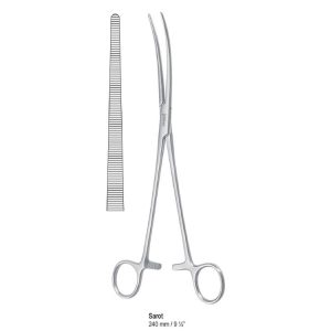 Kleszczyki naczyniowe Christophe proste 1x2 ząbki 160mm