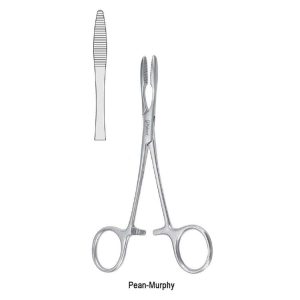 Kleszczyki naczyniowe Heiss proste 1x2 ząbki 210mm