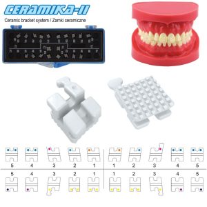 Zestaw zamków Ceramika-II Roth .018 5x5 z haczykiem na 3