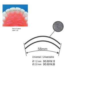 Retainery językowe uniwersalne Ø 2.0mm/58mm (Opak. 5 szt.)