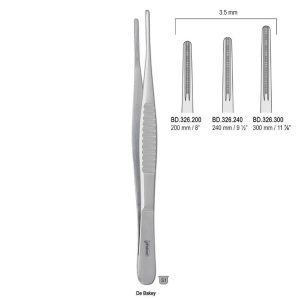 Penseta atraumatyczna De Bakey 3.5mm/240mm