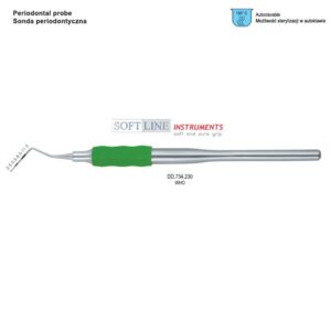 Soft-Line Sonda periodontyczna znaczona kolorem WHO (oliwkowa)