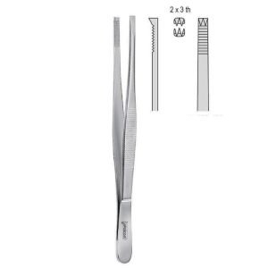 Penseta chirurgiczna Adlerkreutz 2x3 ząbki 150mm