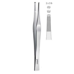 Penseta chirurgiczna Lane 2x3 ząbki 180mm