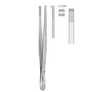 Penseta chirurgiczna Adlerkreutz 4x5 ząbki 250mm