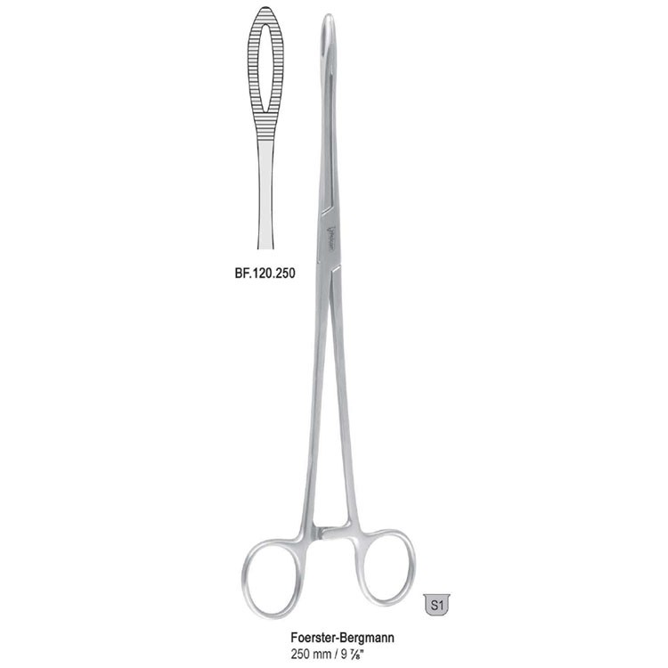 Kleszcze Collin do języka owalne 'dzioby' 170mm