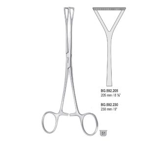 Zacisk tętniczy John-Hopkins (Buldog) prosty 40mm