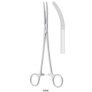 Kleszczyki naczyniowe Rochester-Carmalt zagięte 165mm