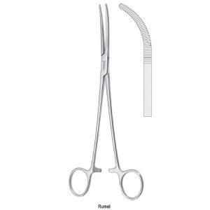 Kleszczyki naczyniowe Rochester-Carmalt zagięte 205mm