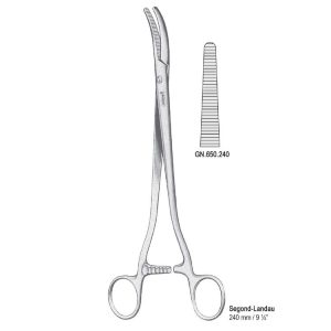 Kleszczyki naczyniowe Micro Halsted Mosquito zagięte 1x2 ząbki 125mm