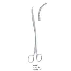 Kleszczyki naczyniowe Wilson w kształcie S 190mm