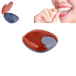 Pudełka na retainery Invisalign pomarańczowe