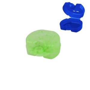 Pudełko ortodontyczne Euro Maxi kiwi w kleksy, 38 x 76 x 64mm (Opak. 10 szt.)