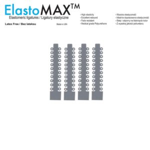 ElastoMax Ultra ligatury silikonowe bez lateksu szare (1012 szt.)