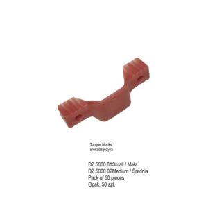 Jednorazowa blokada języka ze ślinociągiem mała (Opak. 50 szt.)