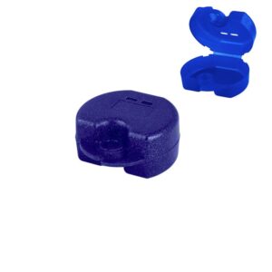 Pudełko ortodontyczne Euro Maxi Metallic śliwkowy, 38 x 76 x 64mm (Opak. 10 szt.)