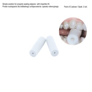 Nagryzacz do elast. aparatów retencyjnych biały, 2 szt.